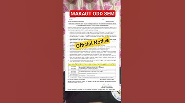 MAKAUT ODD Semester Starting From 26 Nov | OFFICIAL NOTICE #makaut #oddsem #