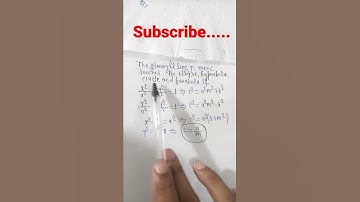 Condition of straight line y=mx+c touches the ellipse, hyperbola,circle and parabola for TGT,PGT etc