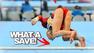 IMPRESSIVE Saves In Gymnastics!