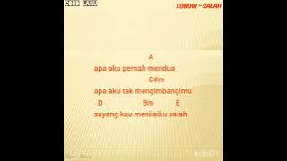 chord lagu🎵musik band lobow salah kunci gitar