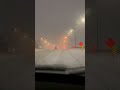 Driving On A Snowy Night Toronto