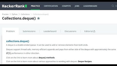 Python Collections.deque() Hackerrank Solution