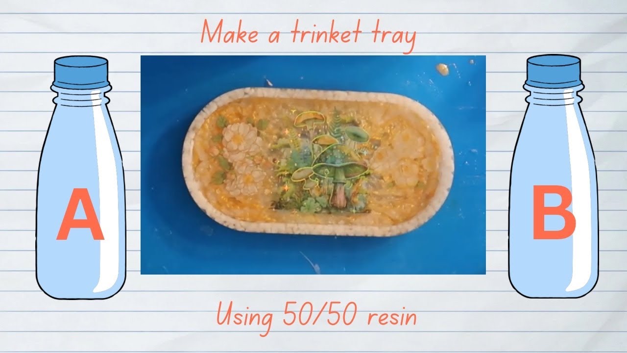 Resin mushroom trinket tray