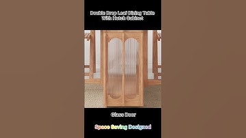 double drop leaf dining table with hutch cabinnet