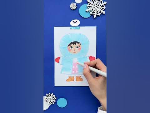 Рисуем эскимоса #детскоетворчество #рисунокдлядетей #рисунок - YouTube
