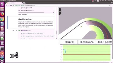 Working on local mode for Academy web: Obstacle Avoidance exercise