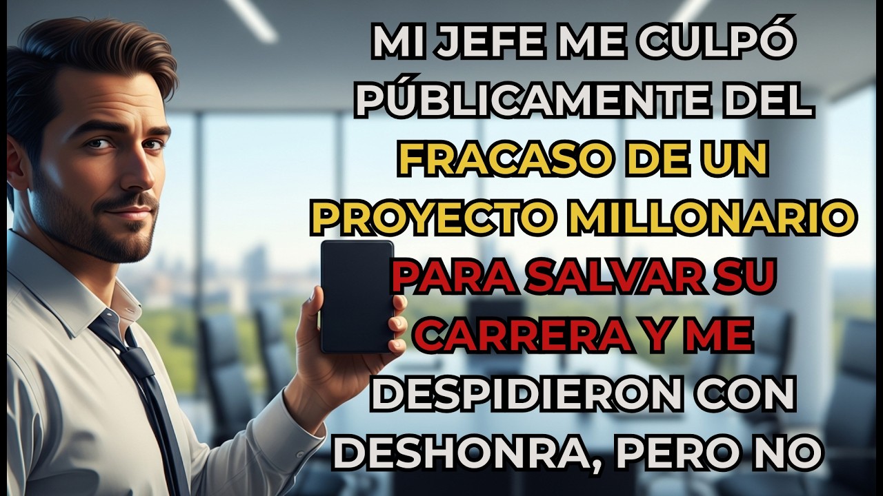 Mi jefe me culpó públicamente del fracaso de un proyecto millonario para salvar su carrera y me ...