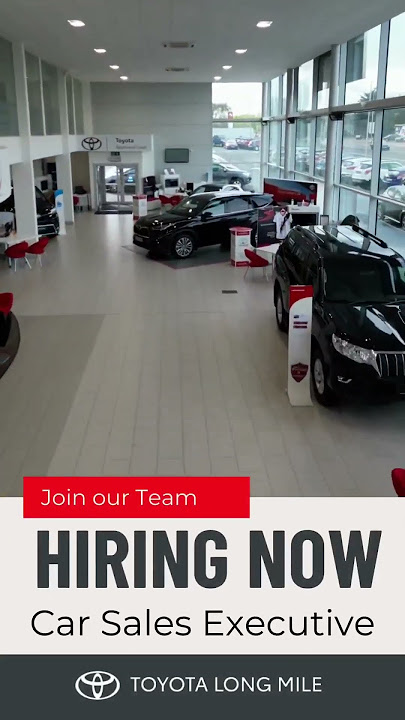 Hiring Now, Experienced Sales Executive at Toyota Long Mile in Dublin 12