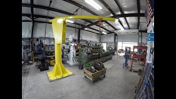Making a jib crane for the shop. Final