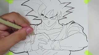 Como Desenhar o Goku Instinto Superior Incompleto | Dragon Ball Super