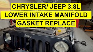 How to Replace the Lower Intake Manifold on a 3.8L Chrysler Jeep Engine - DIY Repair