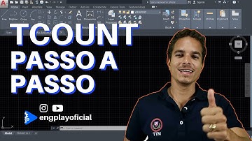 Comando Tcount/Auto Numerar passo a passo - Autocad 2020 - Engplay
