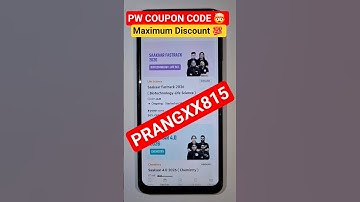 Pw saakaar Fastrack 2026 batch coupon code | pw iit jam batch coupon code | pw coupon code 2026 #pw