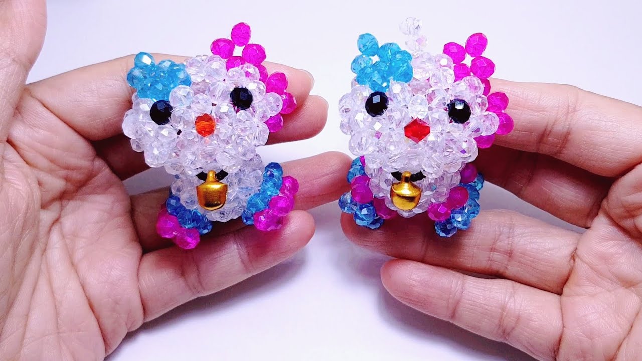 Part 1 สอนทำ รูปแมวน่ารักๆ งานลูกปัดสวยๆ