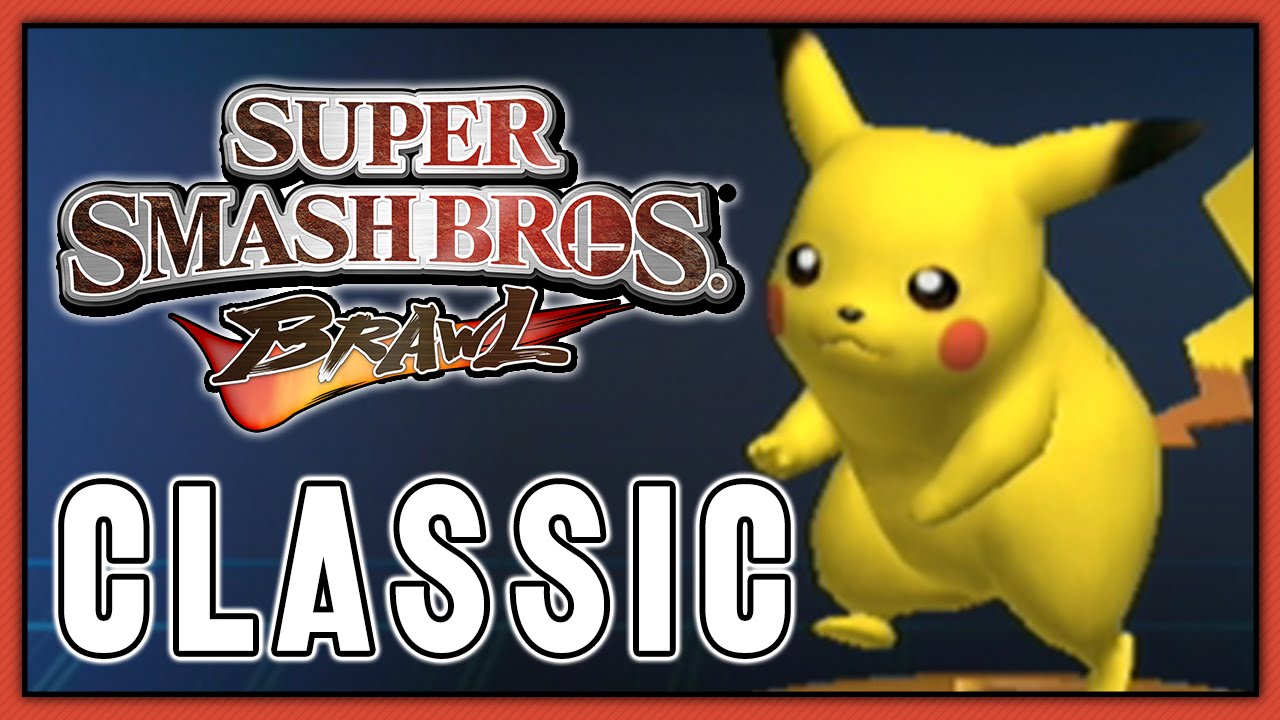 Super Smash Bros Brawl Classic Pikachu Youtube