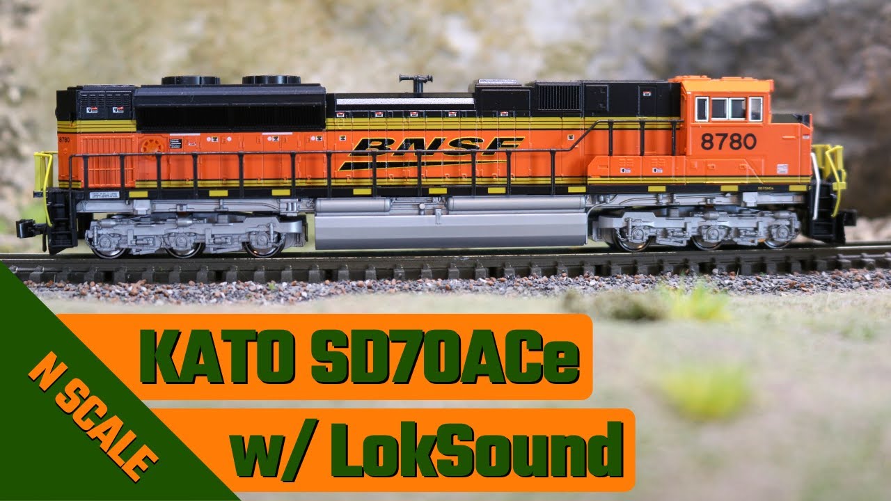 FANTASTIC Kato N Scale SD70ACe With LokSound 5 - YouTube