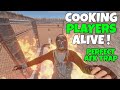 RUST | COOKING players in an OVER-POWERED SELF SEALING OVEN TRAP BASE!