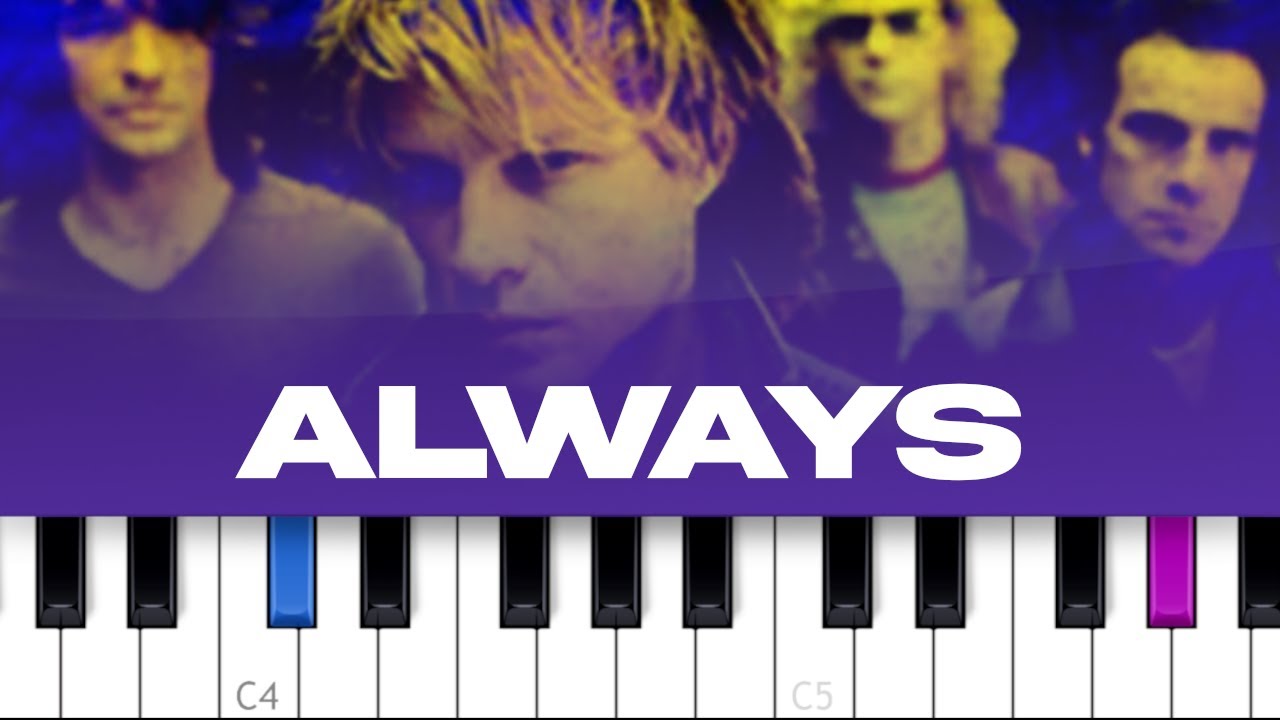Bon Jovi - Always (piano tutorial)