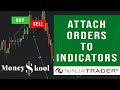 How to attach orders to indicators with ninjatrader