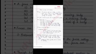 Force and laws of motion notes | Class 9 science notes | S chand physics notes | NCERT | CBSE |