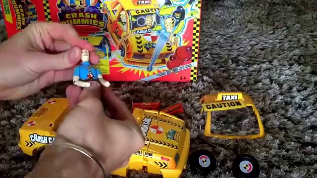 Tyco Crash Dummies Crash Cab Taxi Unboxing - YouTube