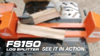 FS150 20-Ton Log Splitter in Action | Wood-Mizer