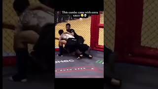 🥋💦😱 This combo came with extra sauce 😮‍💨🥋 #mma #mmaknockouts