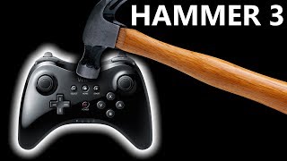 Smashing Wii U Pro Controller (Hammer 3)