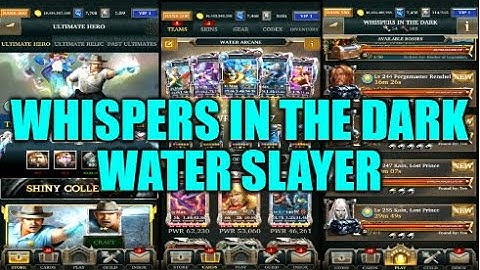 Legendary Game Of Heroes: Whispers In The Dark Event Gameplay/Team Testing (Water Slayer)