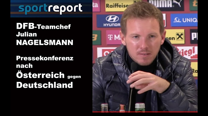 Julian Nagelsmann (DFB-Teamchef) - die PK nach der Niederlage gegen das ÖFB Nationalteam