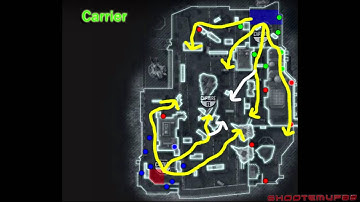 Black Ops 2 Spawns and Strategies- Carrier Domination Spawn Locations
