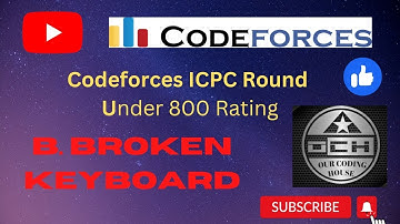 Broken Keyboard || Codeforces ICPC Contest Round || Codeforces Problem Solution #codeforces