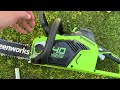 Электропила На Акб Greenworks 40 Volt Lithium Chainsaw Из Леруа Мерлен