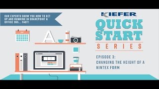 Quick Start Series | Episode 3: How to adjust the height of a Nintex form