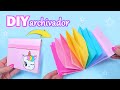 DIY Archivador de Papel 🦄  Manualidades con Papel - DIY para la Escuela