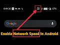 How to enable network speed in android  show network speed in mi phone