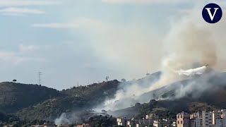 Los Bombers trabajan para sofocar un nuevo incendio en Collserola