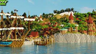 100 Hours Minecraft Mini Kingdom Connected to Ancient City