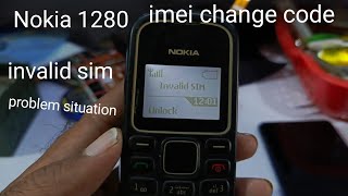 Nokia 1280 invalid sim imei change code 💯 Working SiM Register solution