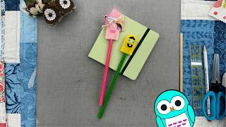 Find your pencil fast with these fun Pencil Toppers!  Make some today for back to school