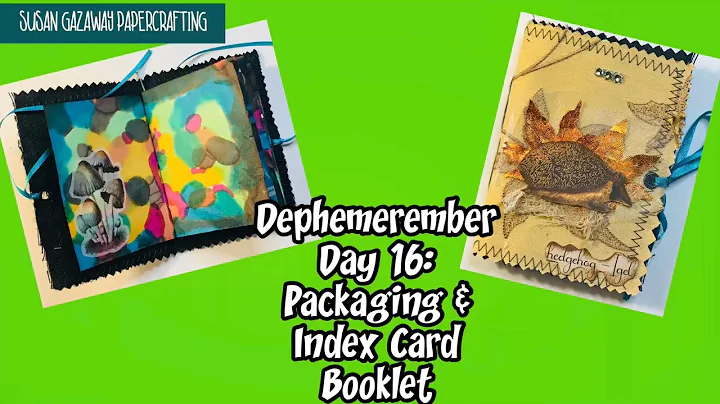 #dephemerember Day 16: Packaging & Index Card Book...