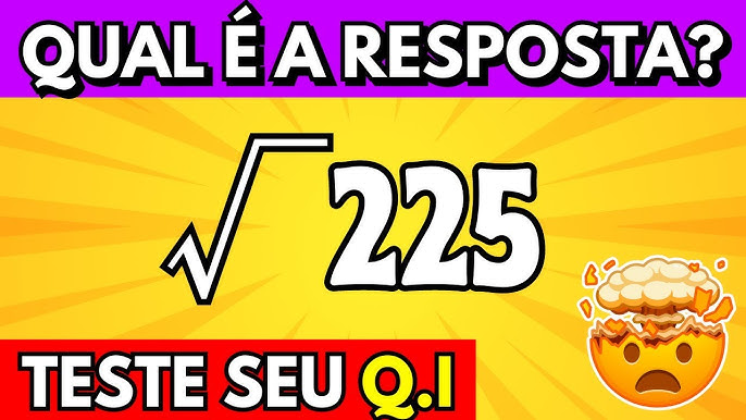 Quiz de Matemática DESAFIO MATEMÁTICO #quiz #matemática 