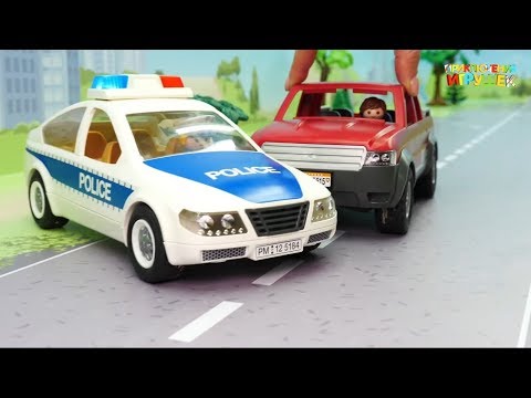 Развивающие мультики для детей про машинками Плеймобил. Новые мультфильмы 2020 - Воришка и бобры!