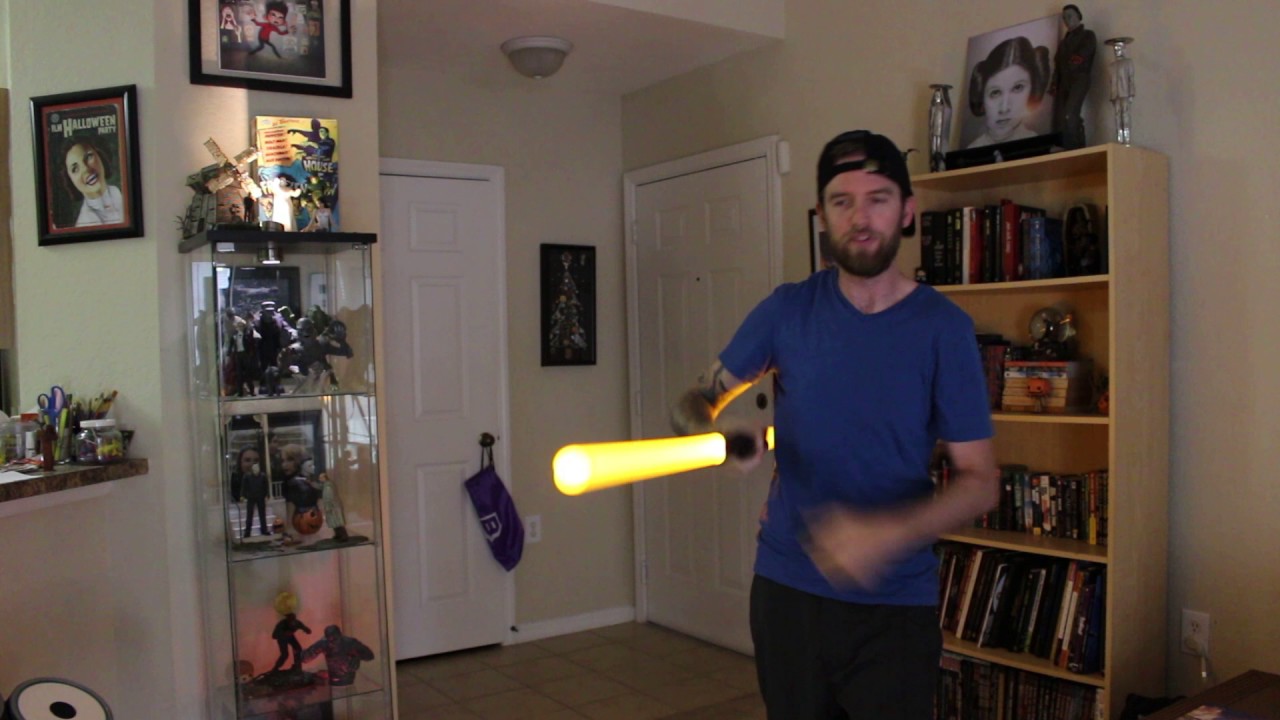 Ultra Sabers (Orange & Black Double-Bladed Lightsaber)