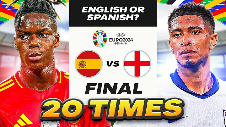 I Simulated Euro 2024 Final 20 Times...(English or Spanish?)