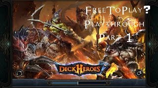FreeToPlay? Deck Heroes Playthrough - Android Part 1 screenshot 1
