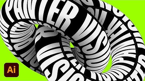 How To Intertwine 3D Text Donuts In Illustrator