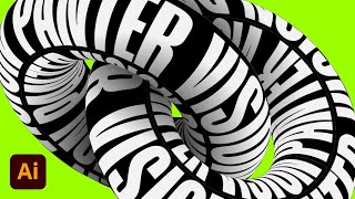 How To Intertwine 3D Text Donuts In Illustrator