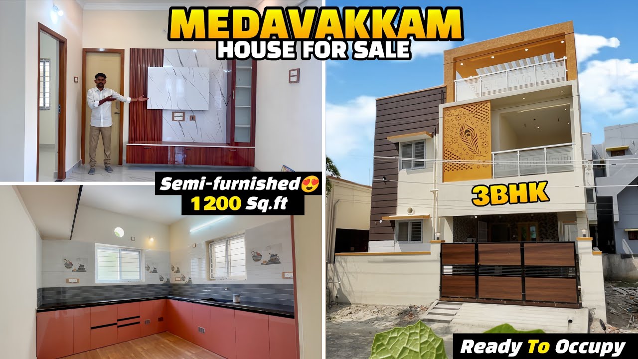 🤩Specious 3BHK 🏡👌Individual House For Sale🧡 Chennai Medavakkam