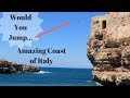 The Amazingly Beautiful Coast of Italy ft. ( EPIC CLIFF JUMP )